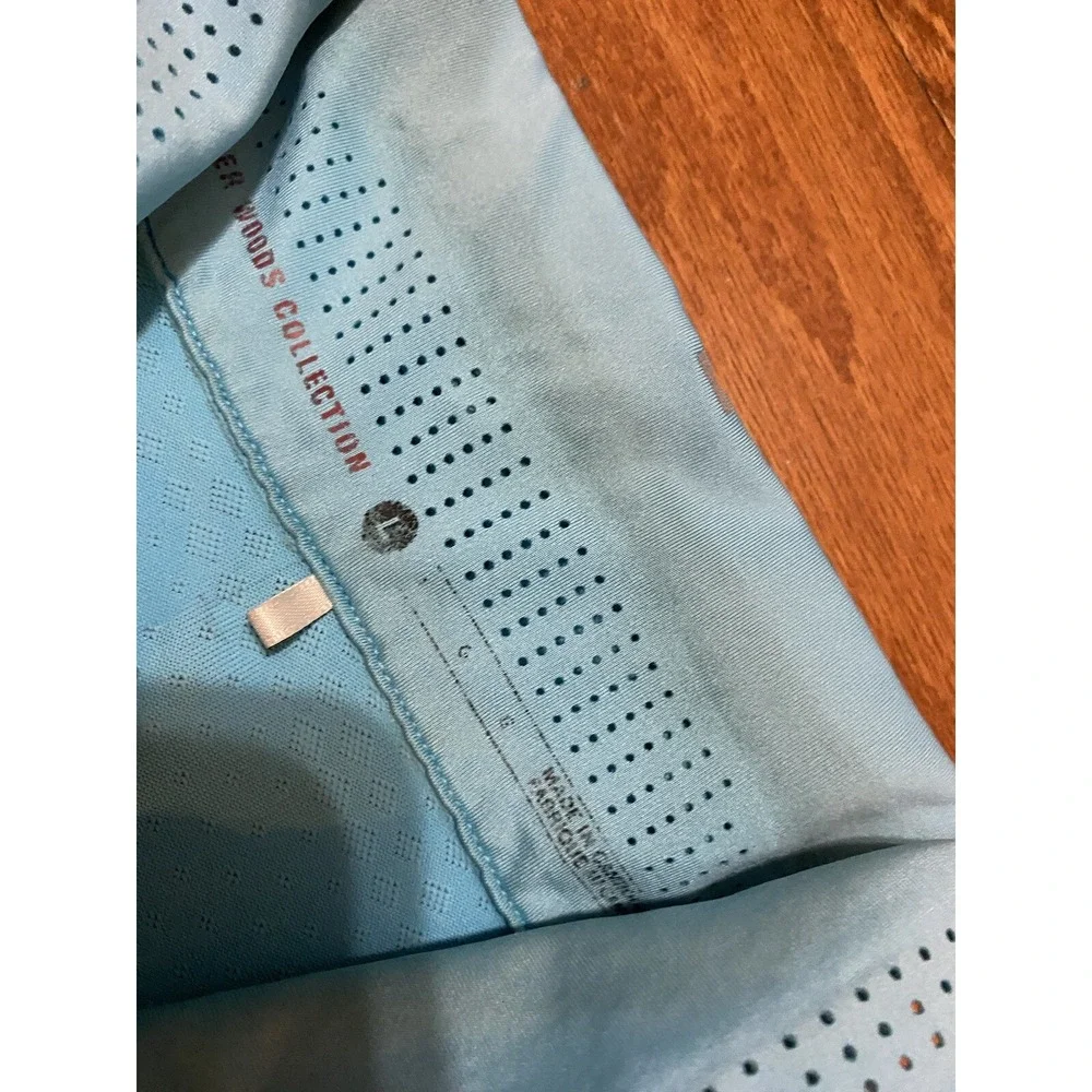 Nike Dri Fit Tiger Woods Collection Golf‎ Polo Mens Size Large Blue *Flaws*
